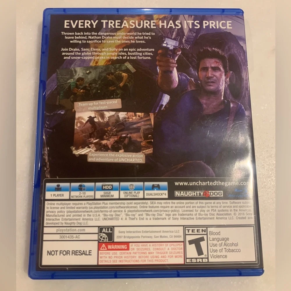 PS4 Unchartered 4- A Thief’s End game